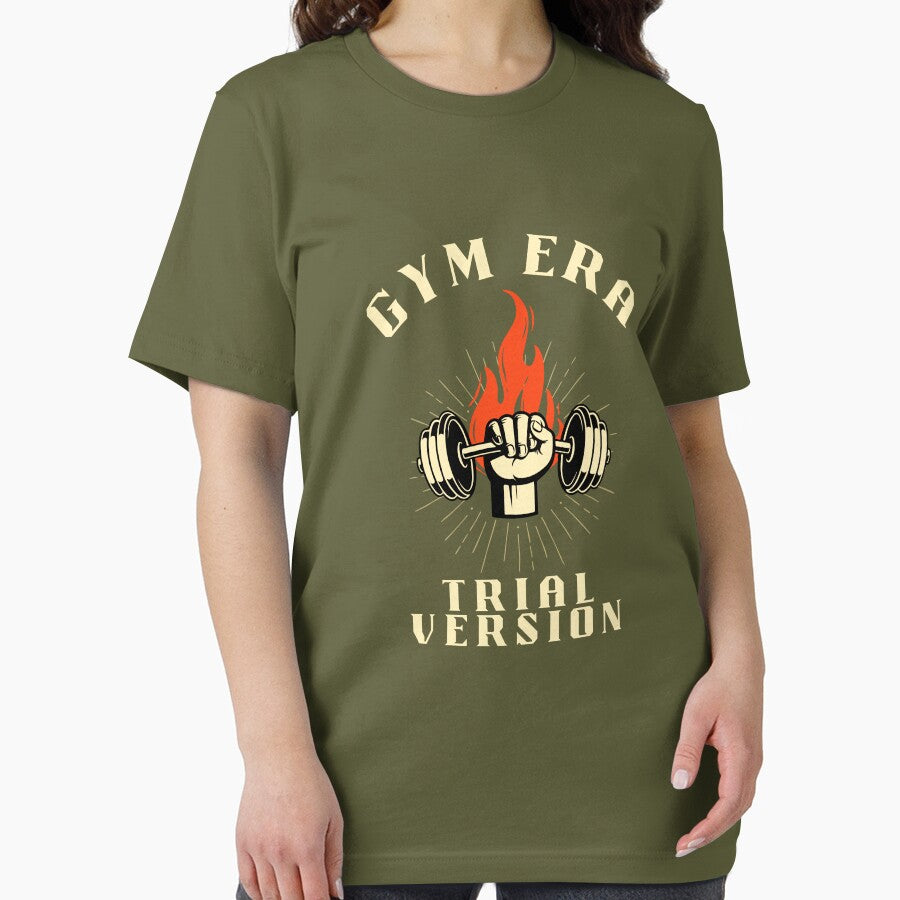 Gym Era (Trial Version) – Funny Beginner Fitness T-Shirt by The Firestarter T-shirt Store Hoodie, Sweatshirt (Image 2)