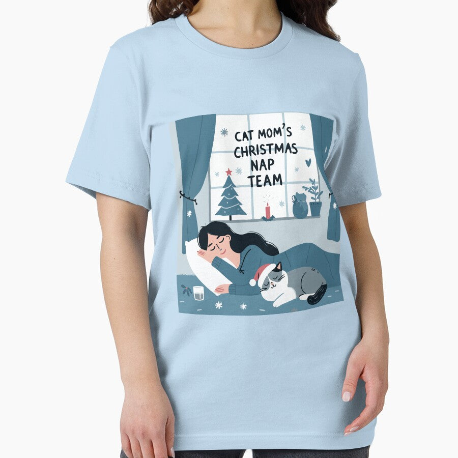 Cat Mom’s Christmas Nap Team – Holiday Introvert Tee by denissmartin2020 .