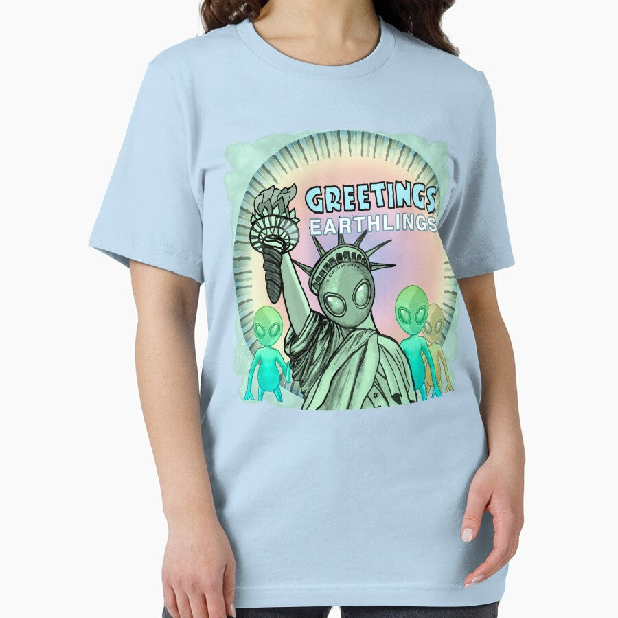 Greetings Aliens by artmuvz T-Shirts, Hoodie, Sweatshirt | BlankRebels.com (Image 2)