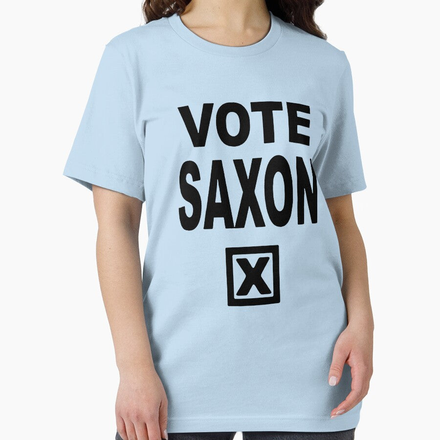 Vote Saxon [White Lettering] Slim Fit TShirtT shirt Hoodie for Men, Women Unisex Full Size.2 by ROSARIOCASTR