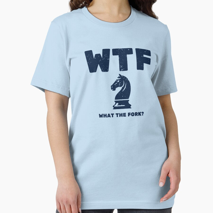WTF 'What the Fork?' Retro Vintage Chess T-shirt by Trixtee Hoodie, Sweatshirt | BlankRebels.com (Image 2)