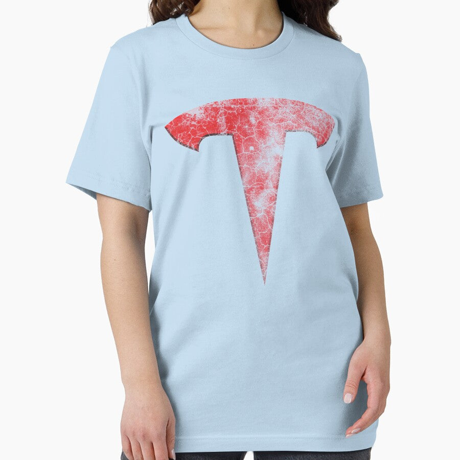 TESLA GRUNGE WEATHERED LOGO by LarktBotelho T-Shirts, Hoodie, Sweatshirt | BlankRebels.com (Image 2)