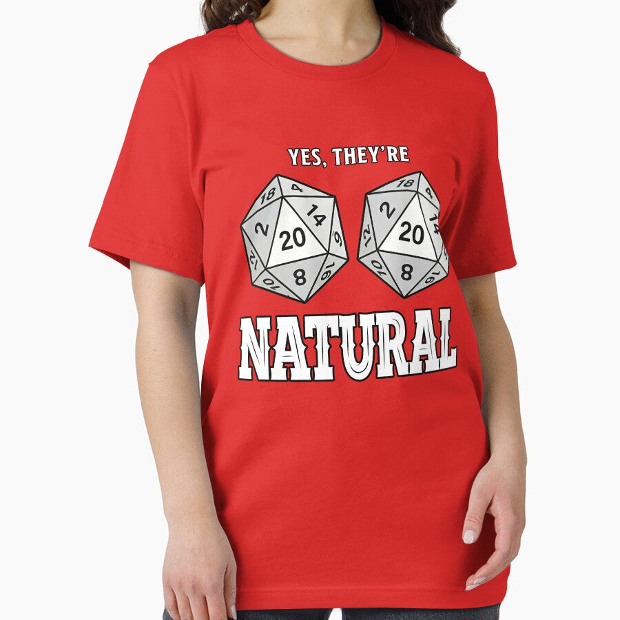 Yes They're Natural Funny D20 RPG Gamer Humor by Arcaucil T-Shirts, Hoodie, Sweatshirt | BlankRebels.com (Image 2)