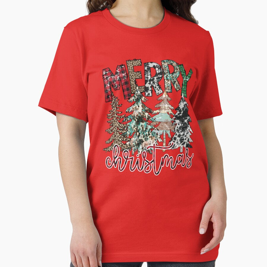 Merry Christmas Christmas tree Vintage plaid leopard Christmas by Lii-Sun T-Shirts, Hoodie, Sweatshirt (Image 2)