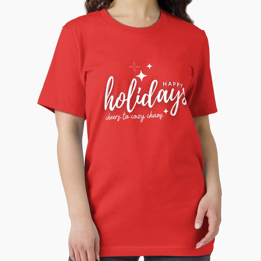 Happy Holidays Cheers to Cozy Chaos by WarmlyGreetings T-Shirts, Hoodie, Sweatshirt | BlankRebels.com (Image 2)