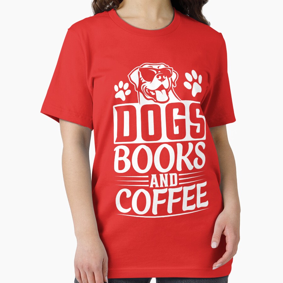 Dogs Books And Coffee by S Cube Design T-Shirts, Hoodie, Sweatshirt | BlankRebels.com (Image 2)