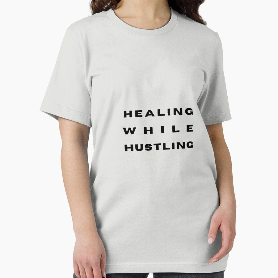 Healing While Hustling – Black Minimal Quote by alaa9898 T-Shirts, Hoodie, Sweatshirt | BlankRebels.com (Image 2)