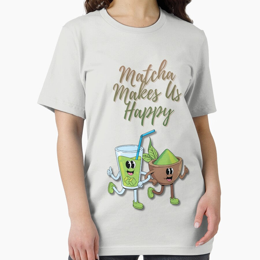 Matcha Makes Us Happy – Cute Matcha Shirt by Kasad