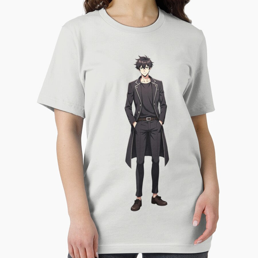 Kairo Anime Boy Long Coat – Dark Aesthetic Illustration by Brightstudio00 T-Shirts, Hoodie, Sweatshirt (Image 2)