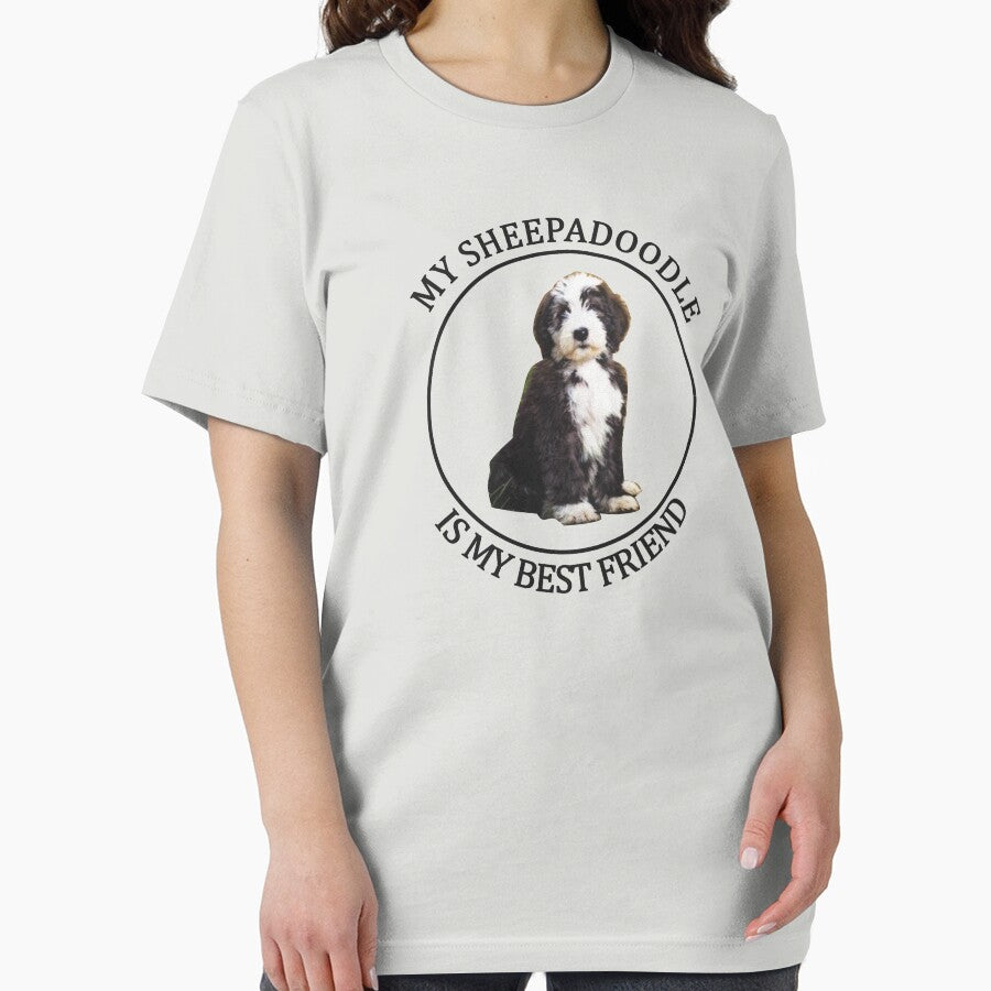 Sheepadoodle Shirt - Sheepadoodle Best Friend Tshirt by NativOrganics Hoodie, Sweatshirt | BlankRebels.com (Image 2)