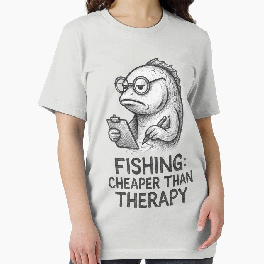 Fishing Cheaper Than Therapy Quote by EimSol T-Shirts, Hoodie, Sweatshirt | BlankRebels.com (Image 2)