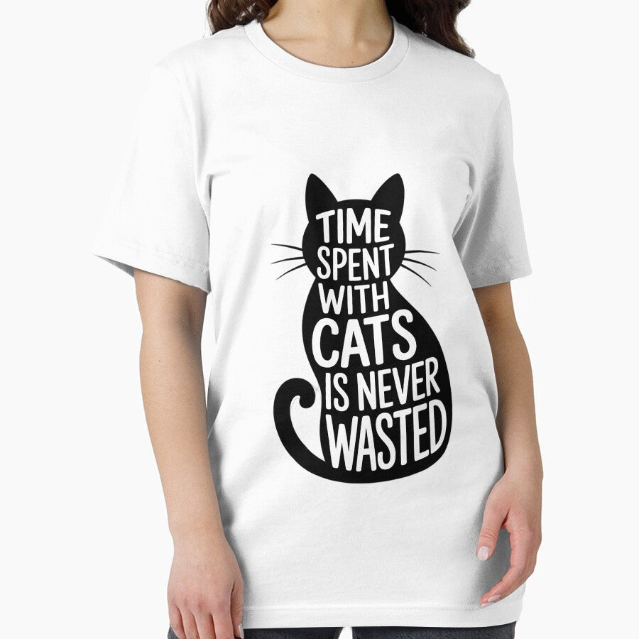 Time Spent With Cats Is Never Wasted - Cat Lover Kitten Men Women Girls Kids by RustsyMin