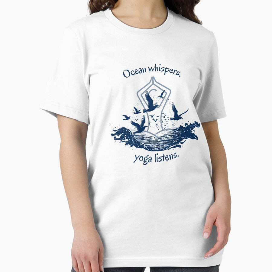 Ocean Whispers Yoga Listens T-Shirts, Hoodie, Sweatshirt