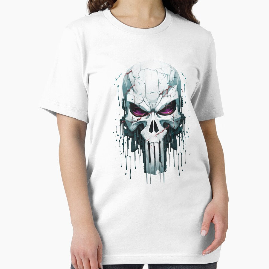 Skull Head with Red Eyes – Dark and Intense Skull Design by BubbleSpy T-Shirts, Hoodie, Sweatshirt (Image 2)