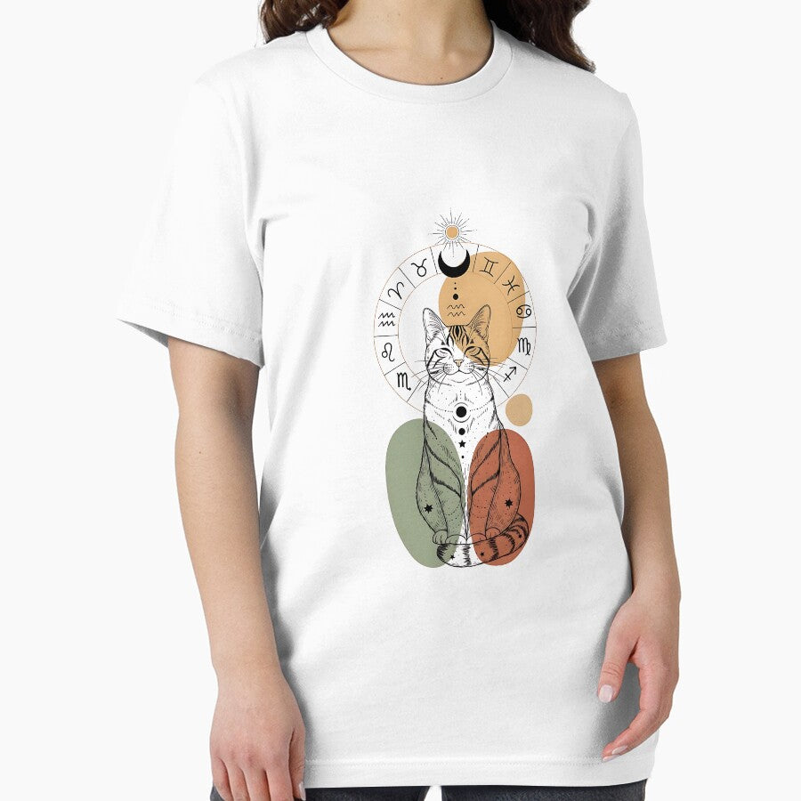 Boho Zodiac Guardian Cat – Celestial Astrology Art by Pluto ⭐️ T-Shirts, Hoodie, Sweatshirt | BlankRebels.com (Image 2)