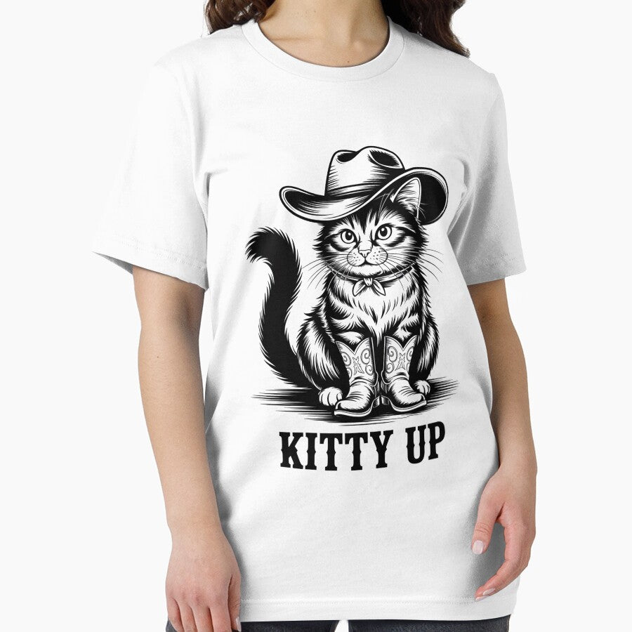 Cowboy Cat Kitty Up by johnertullio T-Shirts, Hoodie, Sweatshirt | BlankRebels.com (Image 2)