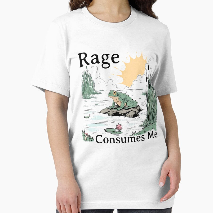 Rage Consumes Me Frog Meme by MoldouxArt T-Shirts, Hoodie, Sweatshirt | BlankRebels.com (Image 2)