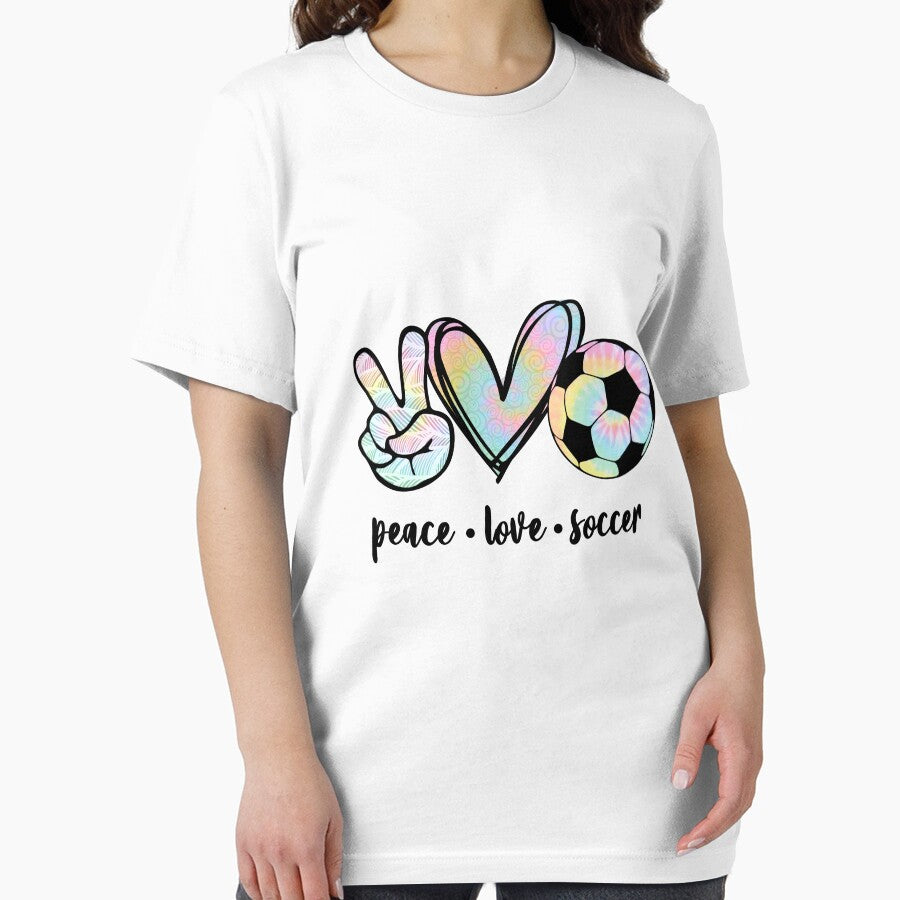 Peace Love Soccer Gift Player Mom Women Teen Girls Kid Soccer Lover by sheamgjirij