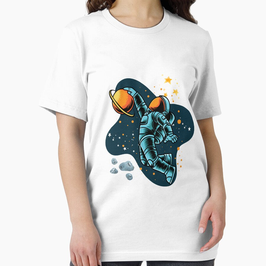 Astronaut is playing in the space by DEVILcreationss T-Shirts, Hoodie, Sweatshirt | BlankRebels.com (Image 2)