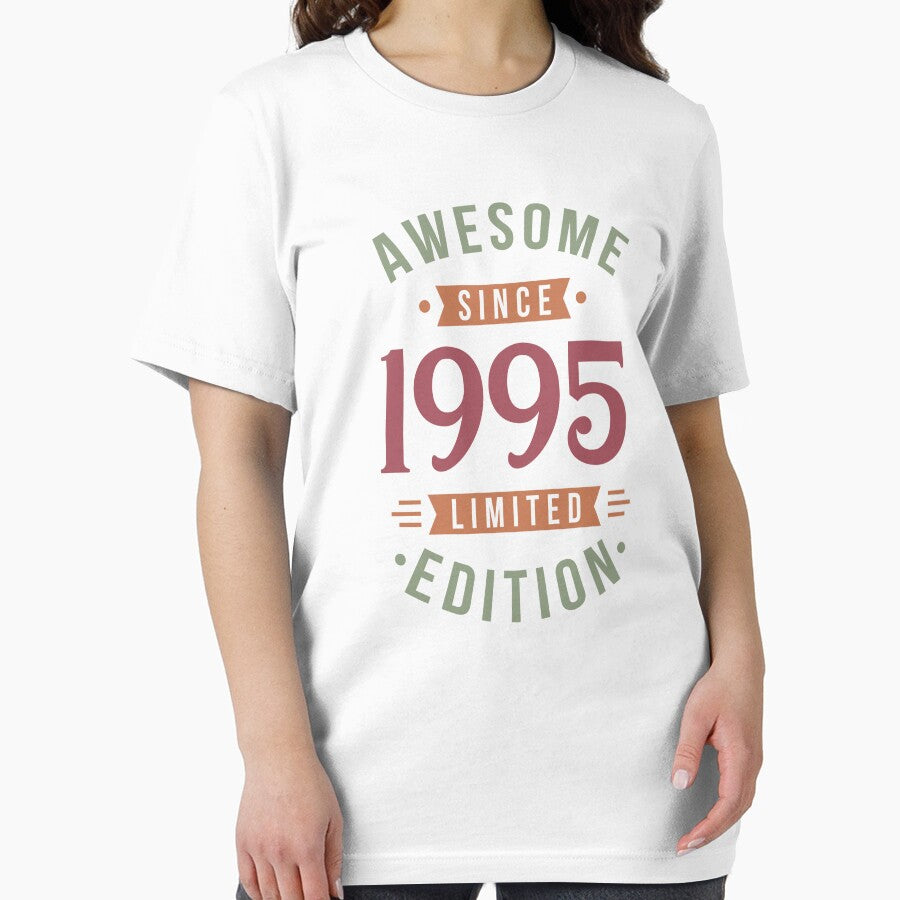 Awesome Since 1995 Limited Edition Birthyear Typography by bolimj T-Shirts, Hoodie, Sweatshirt | BlankRebels.com (Image 2)