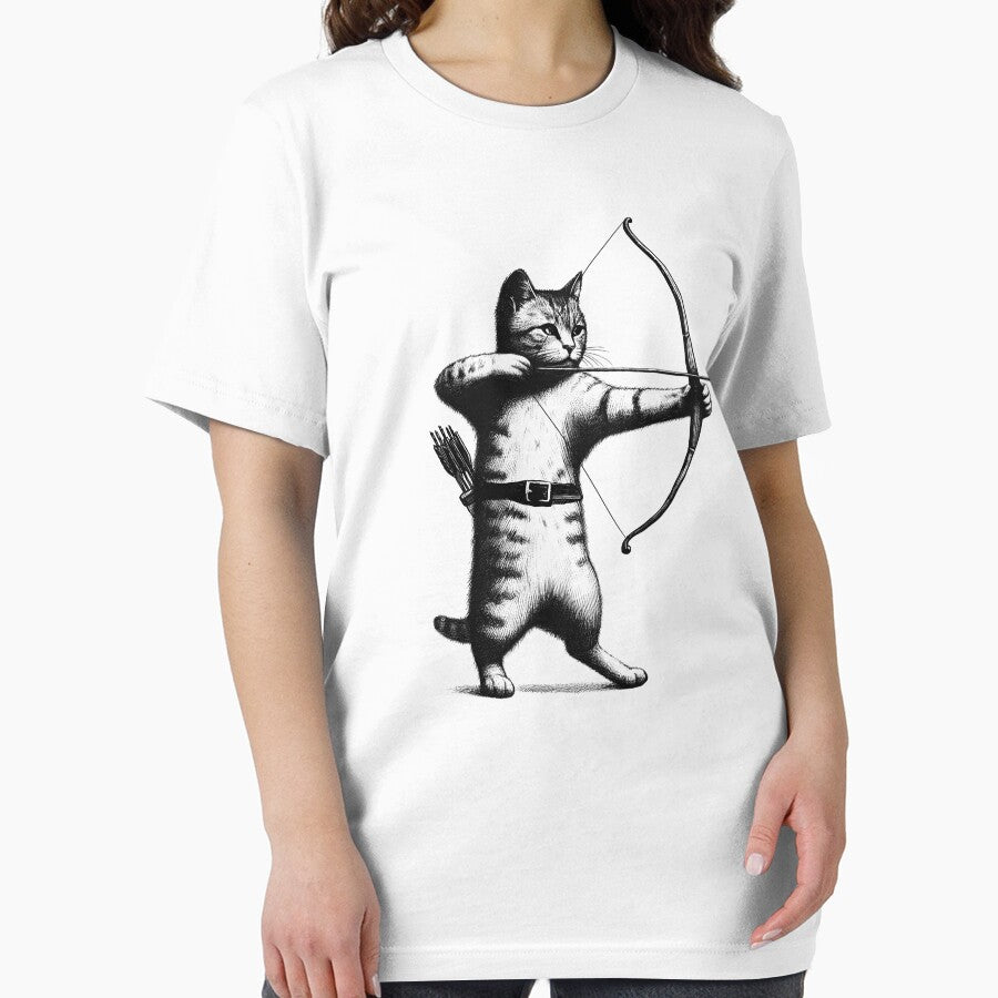 Cat Doing Archery by Kimberley King Art  King Art T-Shirts, Hoodie, Sweatshirt | BlankRebels.com (Image 2)
