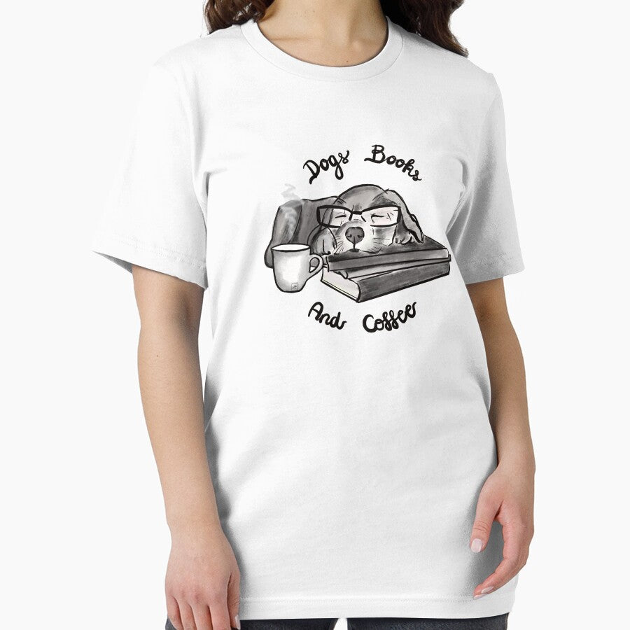 Dogs books and coffee by Anastasia Toska T-Shirts, Hoodie, Sweatshirt | BlankRebels.com (Image 2)