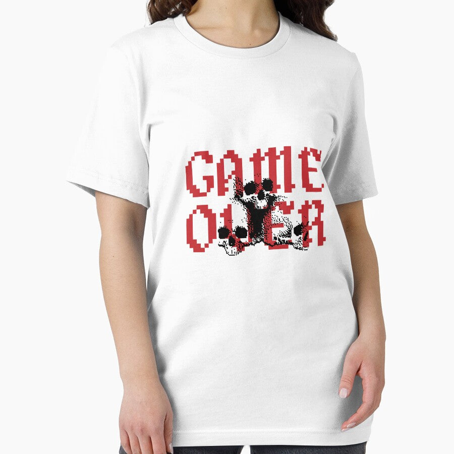 Game Over, Gamer, Gaming, Video Game, Skull, skull graphic,Gamer T-shirt, hoodie, tank top by ShaykhUmer Sweatshirt (Image 2)
