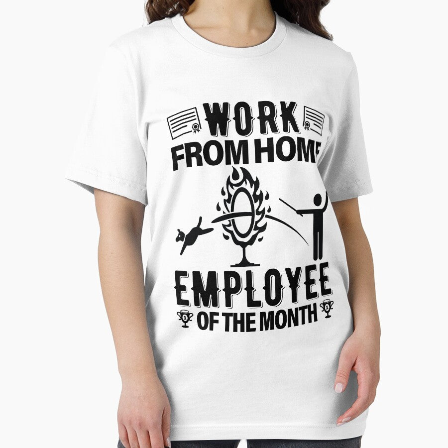 Work From Home Employee Of The Month Job by GravitiTees T-Shirts, Hoodie, Sweatshirt | BlankRebels.com (Image 2)