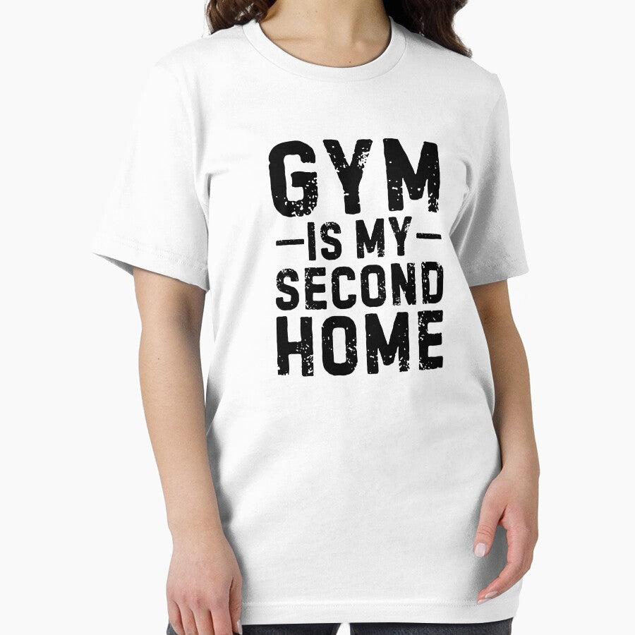 Gym is my second home - Motivational gear for Gym lovers by GraphicDream
