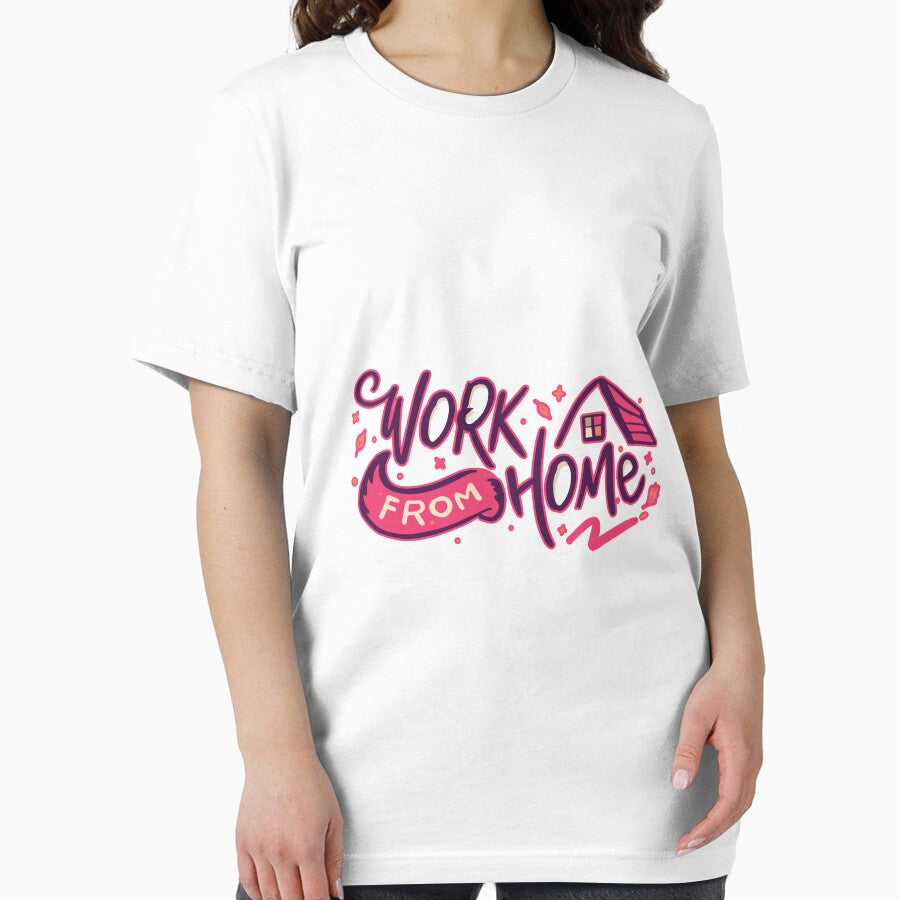 Work From Home Classic T-shirt Design by SLSandaruwan Hoodie, Sweatshirt | BlankRebels.com (Image 2)