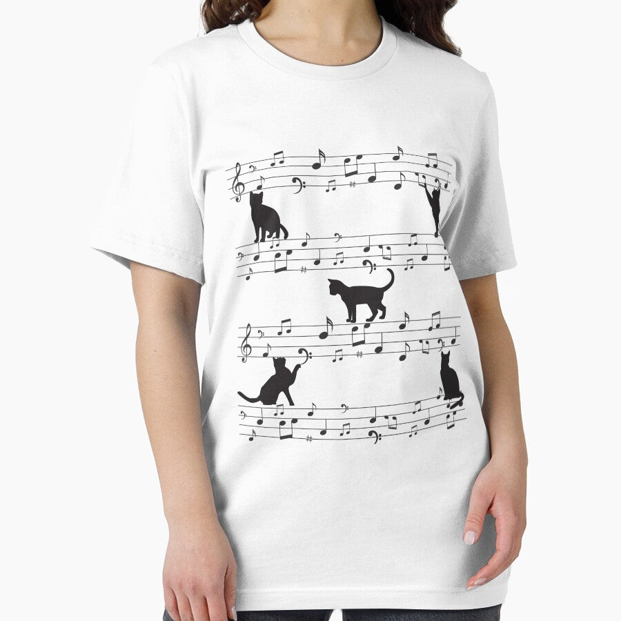 Cats Mischief On The Music Sheet For Cat Lovers And Music Lovers As A Musician by Funwithmusic T-Shirts,... (Image 2)
