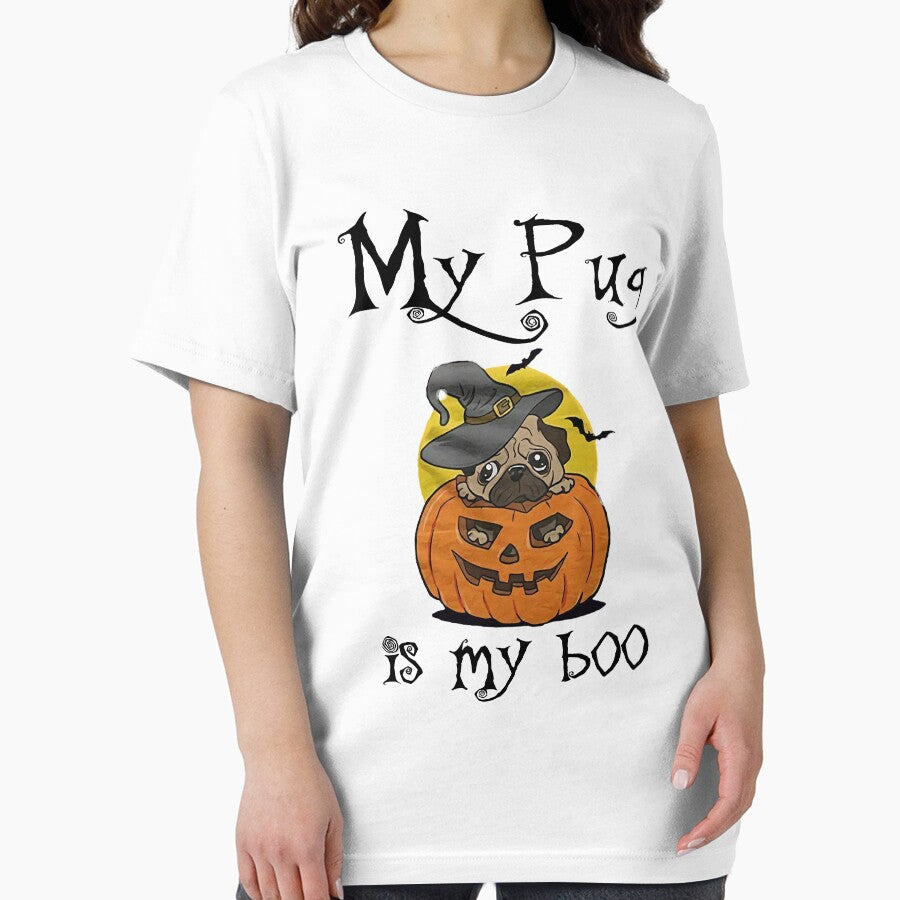 My Pug Is My Boo Funny Pug Dog Lover Halloween by DNW-art T-Shirts, Hoodie, Sweatshirt | BlankRebels.com (Image 2)
