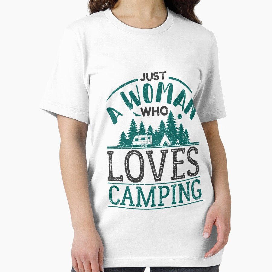 Just a Woman Who Loves Camping by jaygo T-Shirts, Hoodie, Sweatshirt | BlankRebels.com (Image 2)