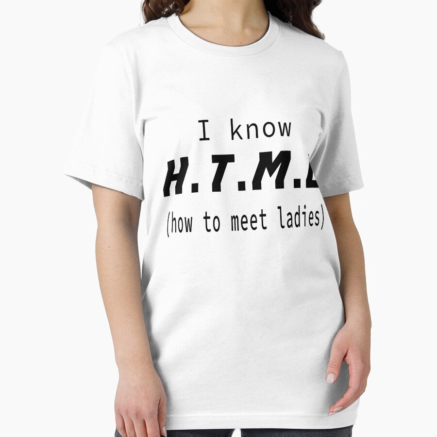 I Know H.T.M.L funny t-shirt by HassanRajy Hoodie, Sweatshirt | BlankRebels.com (Image 2)