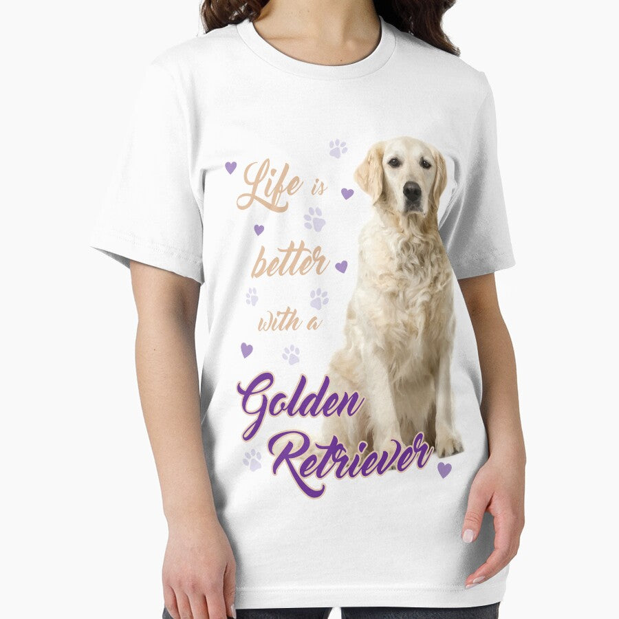 Lifes Better Golden Retriever! Especially Golden Owners T-Shirts, Hoodie, Sweatshirt