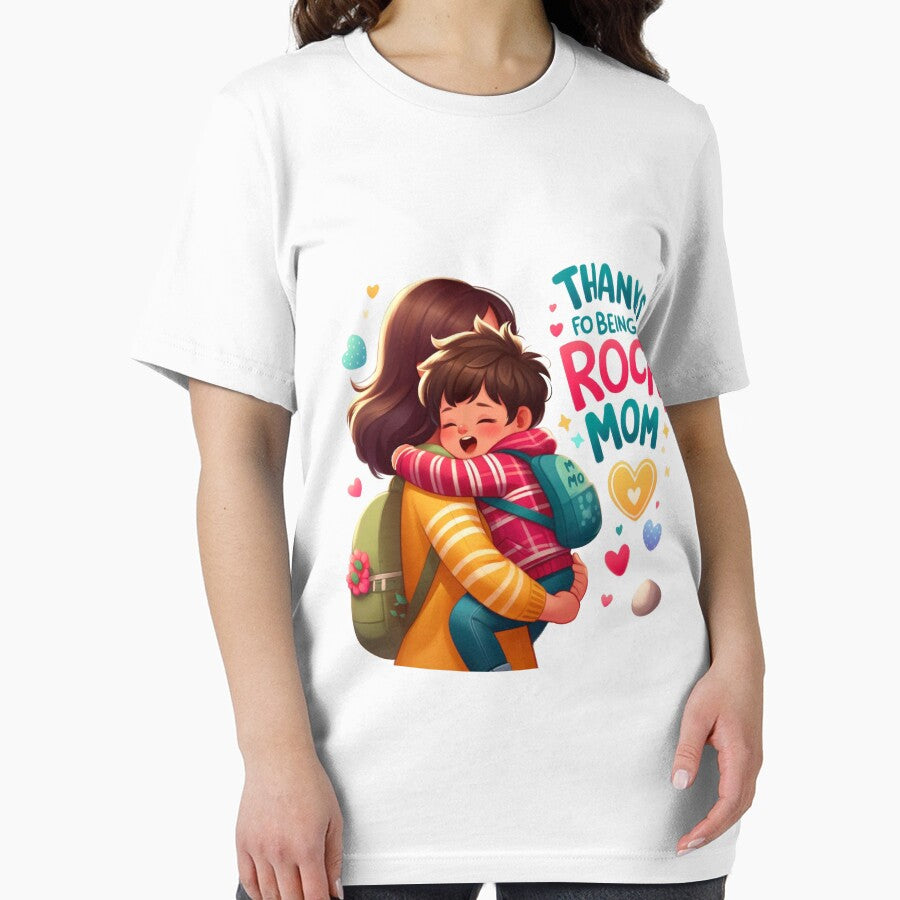 Celebrate Mom: Thanks for Being a Rock Mom! - Mother's Day Quotes by Shtex T-Shirts, Hoodie, Sweatshirt (Image 2)