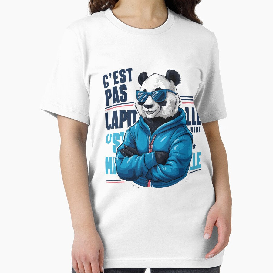 Cool Panda in Blue Hoodie T-Shirt by NoursDesigner Sweatshirt | BlankRebels.com (Image 2)
