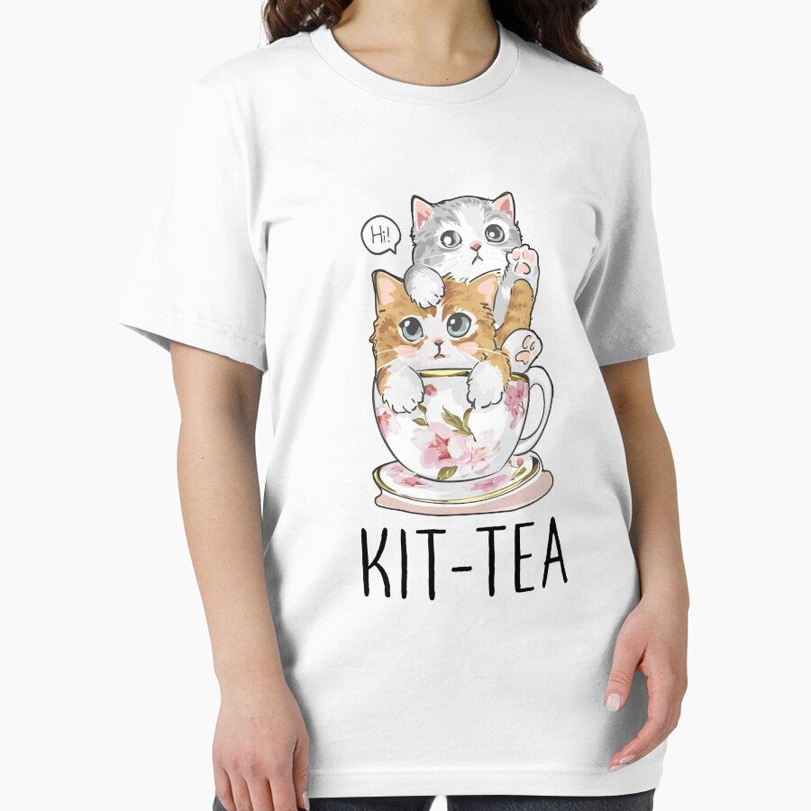 Kit Tea Cat Lover, Cute Cat, Paw, Cat In Tea Cup, Minimalist Cat, Aesthetic, by Craig Hall T-Shirts, Hoodie,... (Image 2)
