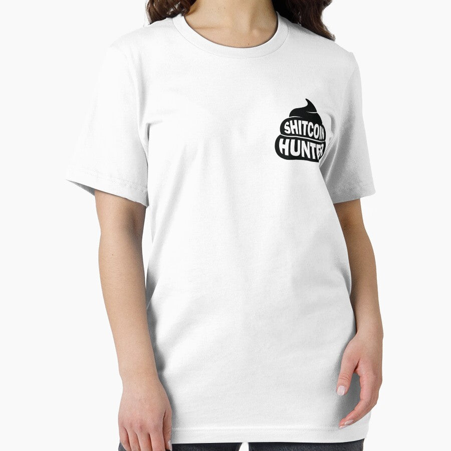 Shitcoin Hunter | Funny Crypto Meme T-Shirt by CryptoDressCode Hoodie, Sweatshirt | BlankRebels.com (Image 2)