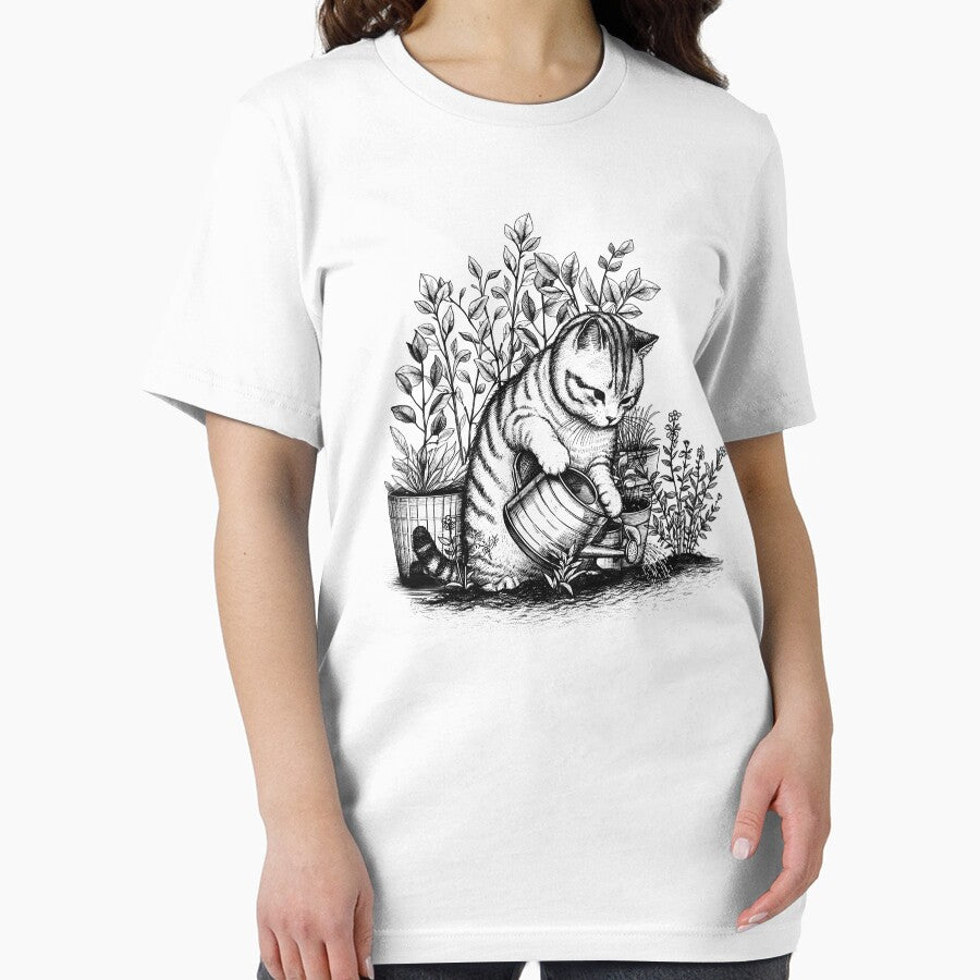 Cat Playing Gardening Garden Gardener Plants Kimberley King Art King Art T-Shirts, Hoodie, Sweatshirt