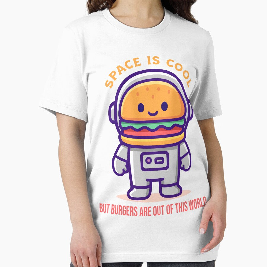 Cosmic Burger Astronaut – Funny Space Food Mascot Cartoon by TrilogyMerch T-Shirts, Hoodie, Sweatshirt (Image 2)