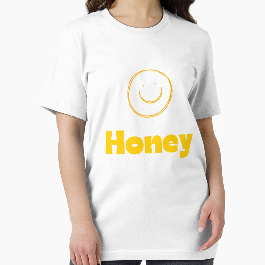 Honey Smile - Minimalist Hand-Drawn Doodle by ZisanArts T-Shirts, Hoodie, Sweatshirt | BlankRebels.com (Image 2)