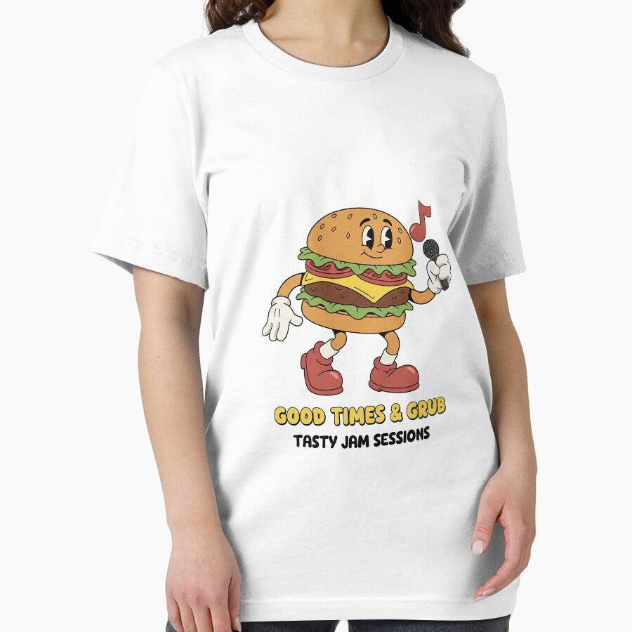 Singing Burger Cartoon Character by HoopeStylee T-Shirts, Hoodie, Sweatshirt | BlankRebels.com (Image 2)
