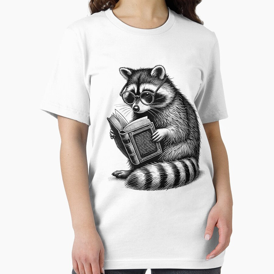 Raccoon Reading Book Reader Raccoon Lover Trash Panda by Kimberley King Art  King Art T-Shirts, Hoodie, Sweatshirt (Image 2)