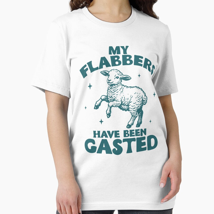My Flabbers Have Been Gasted, Silly T Shirt, Baby Lamb Sheep Shirt, Cute Sheep Shirt, Funny Animal Sayings... (Image 2)