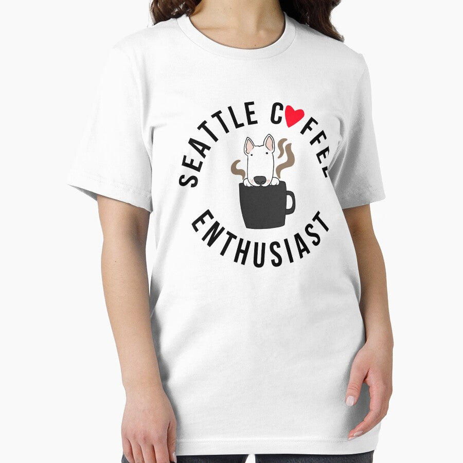 Seattle Coffee Enthusiast Dog Lover by Mompreneur and Daughter T-Shirts, Hoodie, Sweatshirt | BlankRebels.com (Image 2)