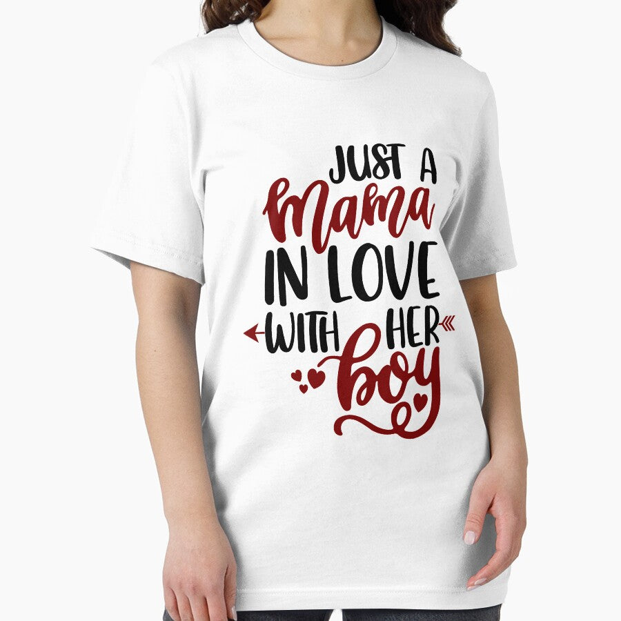 Just A Mama In Love With Her Boy by DreamColor T-Shirts, Hoodie, Sweatshirt | BlankRebels.com (Image 2)