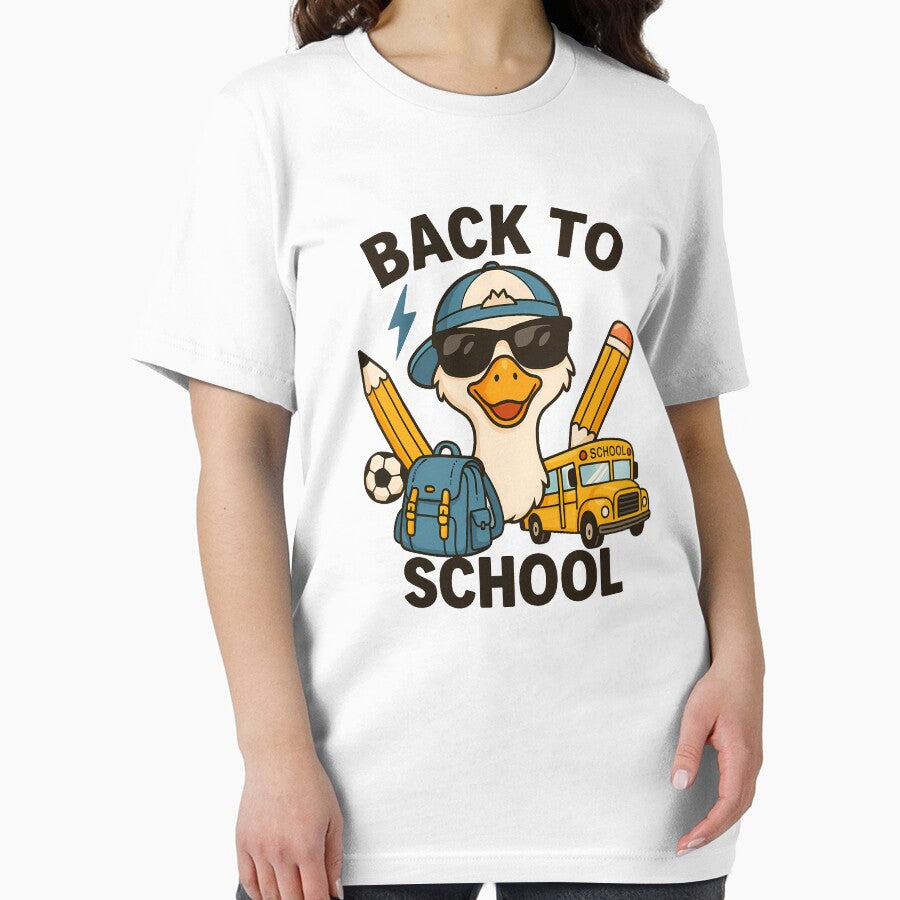 Back to School Cool Goose Funny Graphic by Bezographic