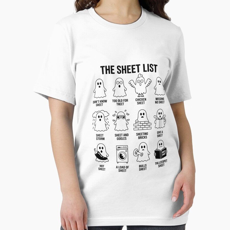Halloween Boo Sheet Halloween the sheet list by Minoloinan T-Shirts, Hoodie, Sweatshirt | BlankRebels.com (Image 2)