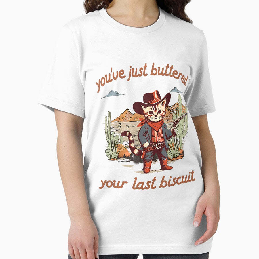 You've Just Buttered Your Last Biscuit Cat Cowboy by Nebulina T-Shirts, Hoodie, Sweatshirt | BlankRebels.com (Image 2)
